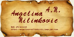 Angelina Milinković vizit kartica